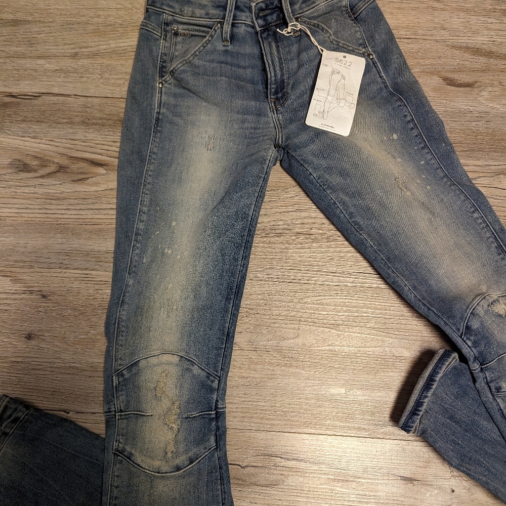 NWT G-star 5622 Elwood mid skinny Elton superstretch